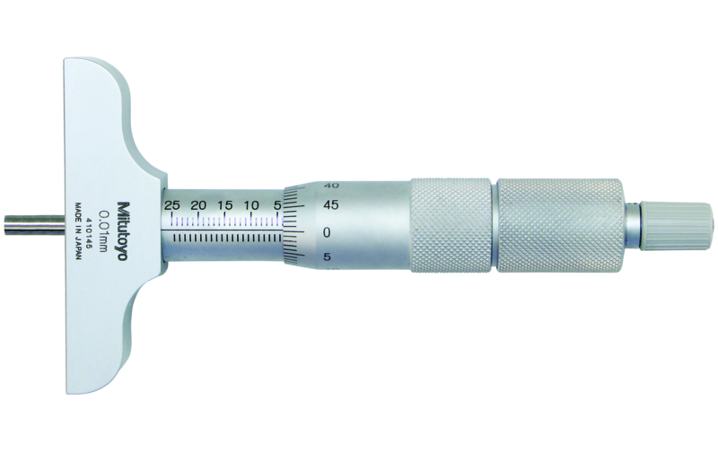 Mitutoyo Mélységmérő mikrométer cserélhető rúddal, 0-300 mm, 0.01 mm, 63.5x16 mm (129-152) termék fő termékképe