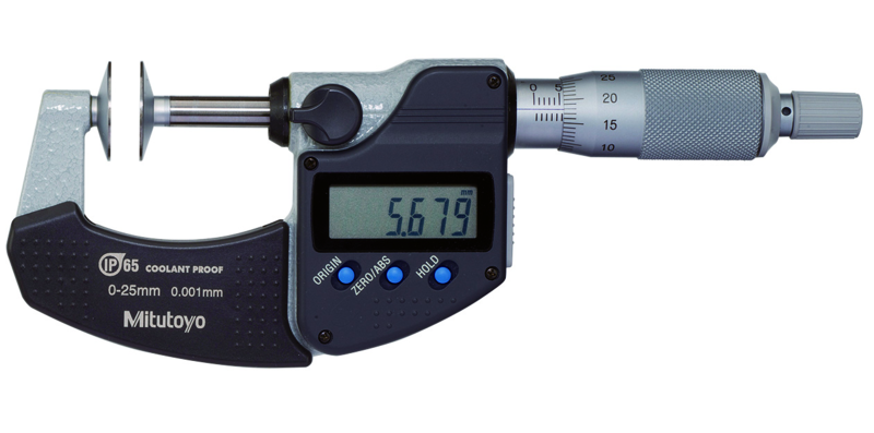 Mitutoyo Digimatic tárcsás mikrométer, IP65, 25-50 mm, 0.001 mm (323-251-30) termék fő termékképe