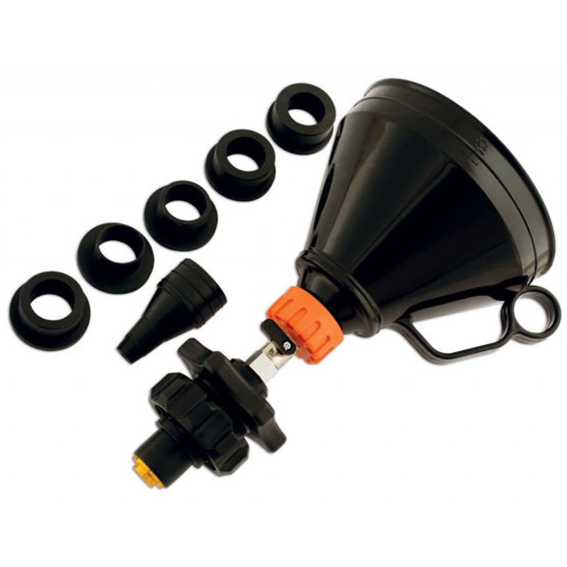 Laser Tools LAS-5453 hűtőrendszer feltöltő tölcsér + adapter készlet termék fő termékképe