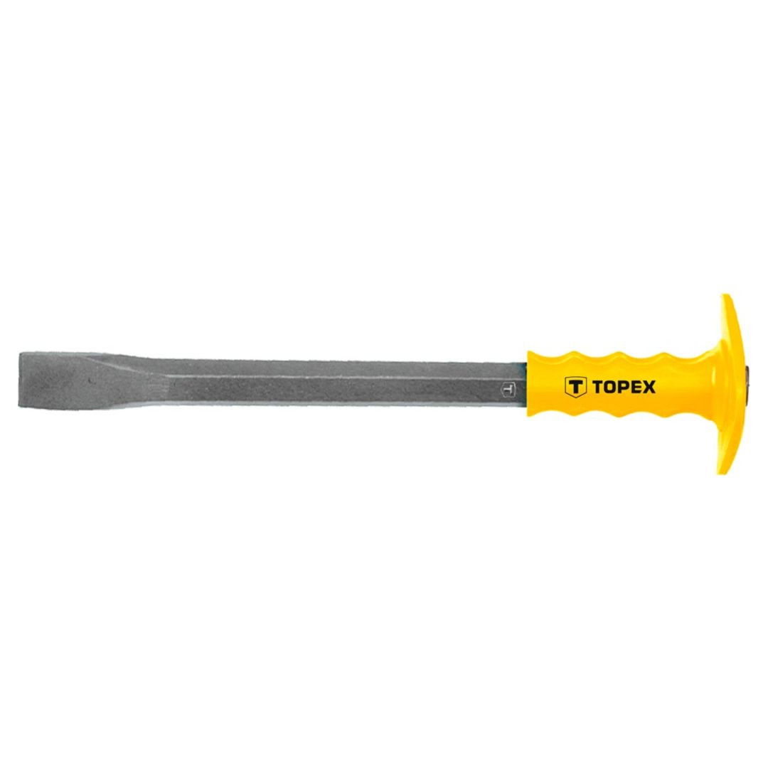 Topex 03A149 lapos véső kézvédővel, 400 x 27 mm termék fő termékképe