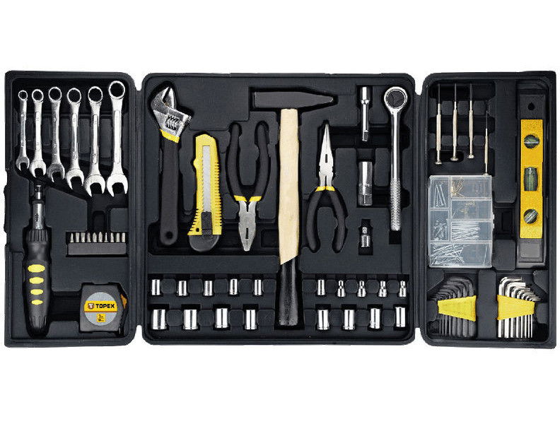 Topex 38D215 dugókulcs és szerszámkészlet, 1/4", 3/8", 135 részes termék fő termékképe