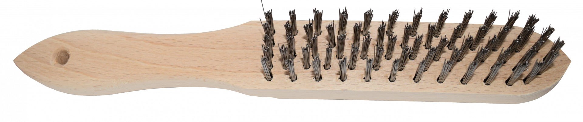 Abraboro Fanyelű kézi kefe, egyenes, INOX termék fő termékképe