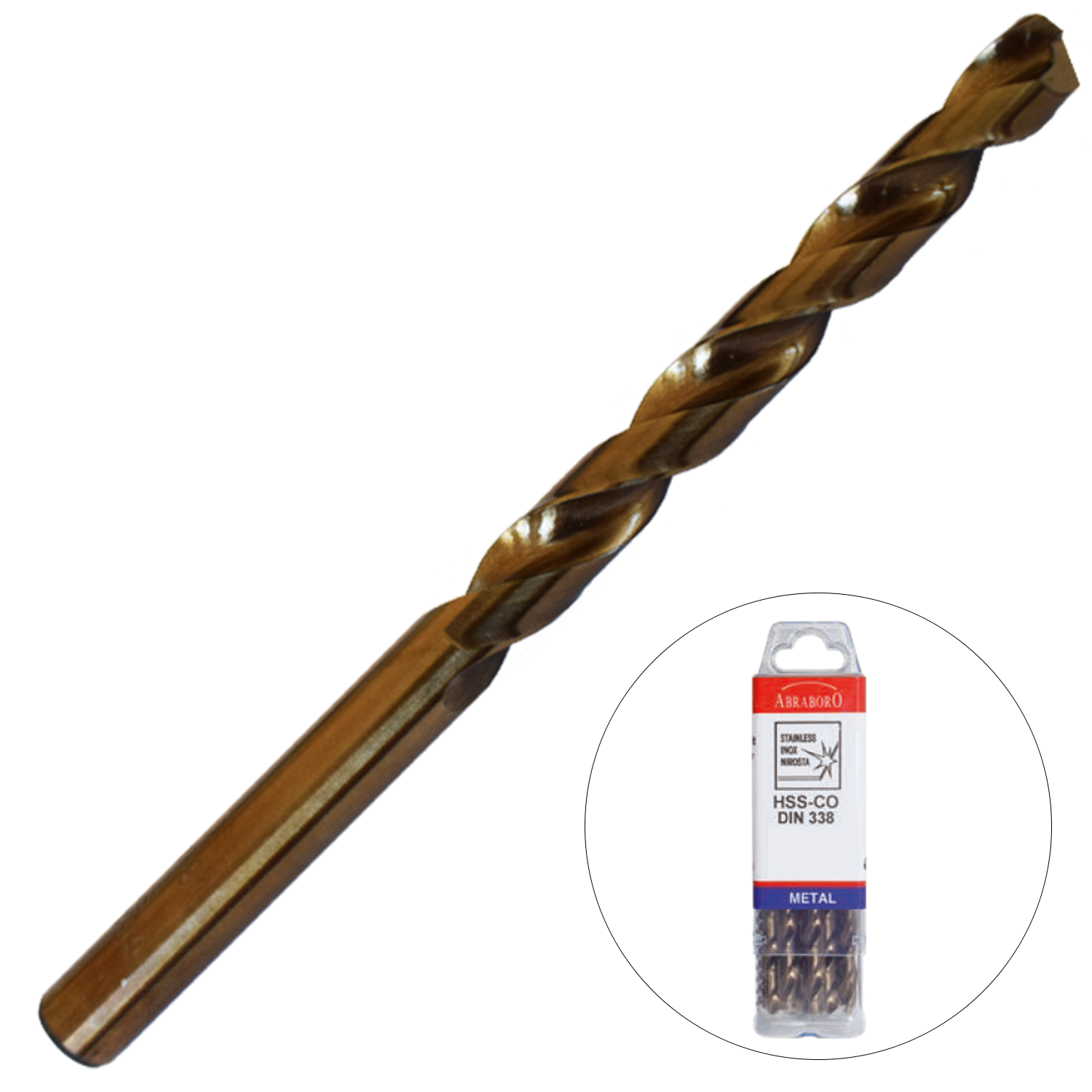 Abraboro 7 x 109 / 69 mm HSS-Co fémcsigafúró X-Pack, 10 db/csomag termék fő termékképe