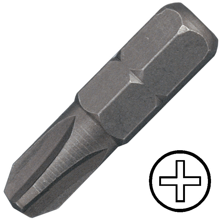 KENNEDY No.2R kereszthornyos csavarhúzó bit 1/4" hatszög illesztéssel, 25 mm termék fő termékképe