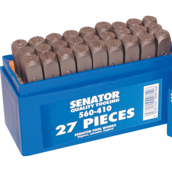 SENATOR 4.0 mm betű beütő készlet, 27 részes termék fő termékképe