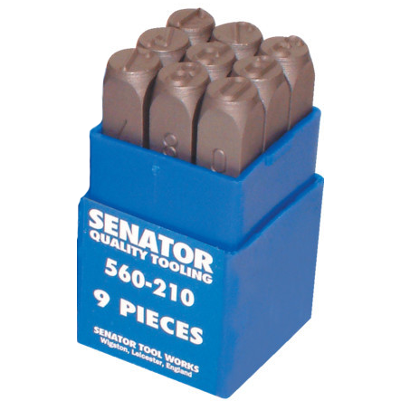 SENATOR 3.0 mm szám beütő készlet, 9 részes termék fő termékképe