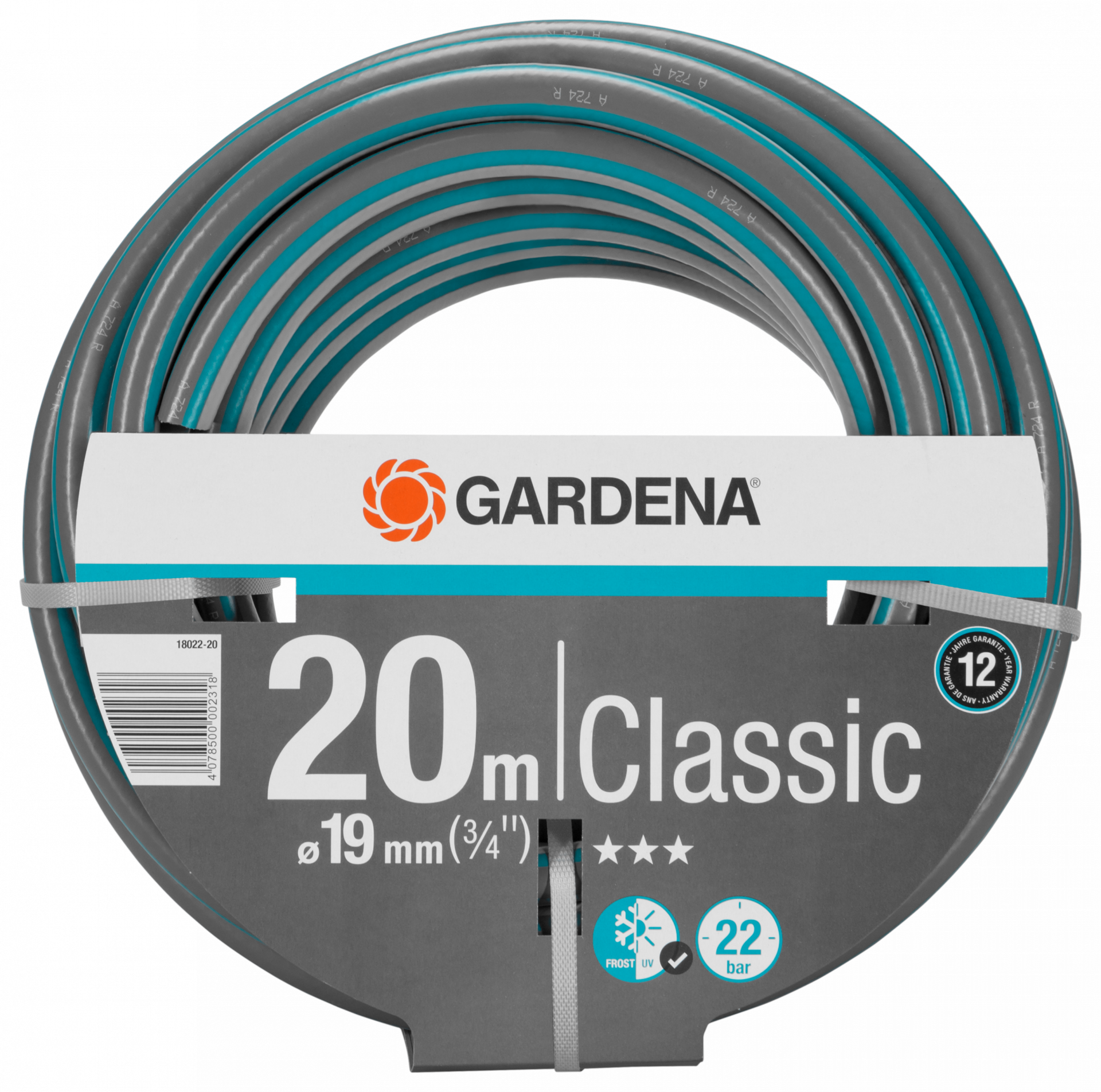 Gardena Classic tömlő, 19 mm (3/4"), 22 bar, 20 m/tekercs termék fő termékképe