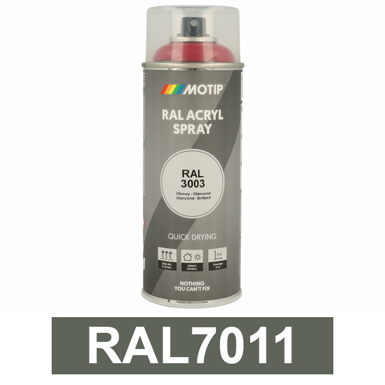 Motip Ipari festék spray, RAL7011, 400 ml termék fő termékképe