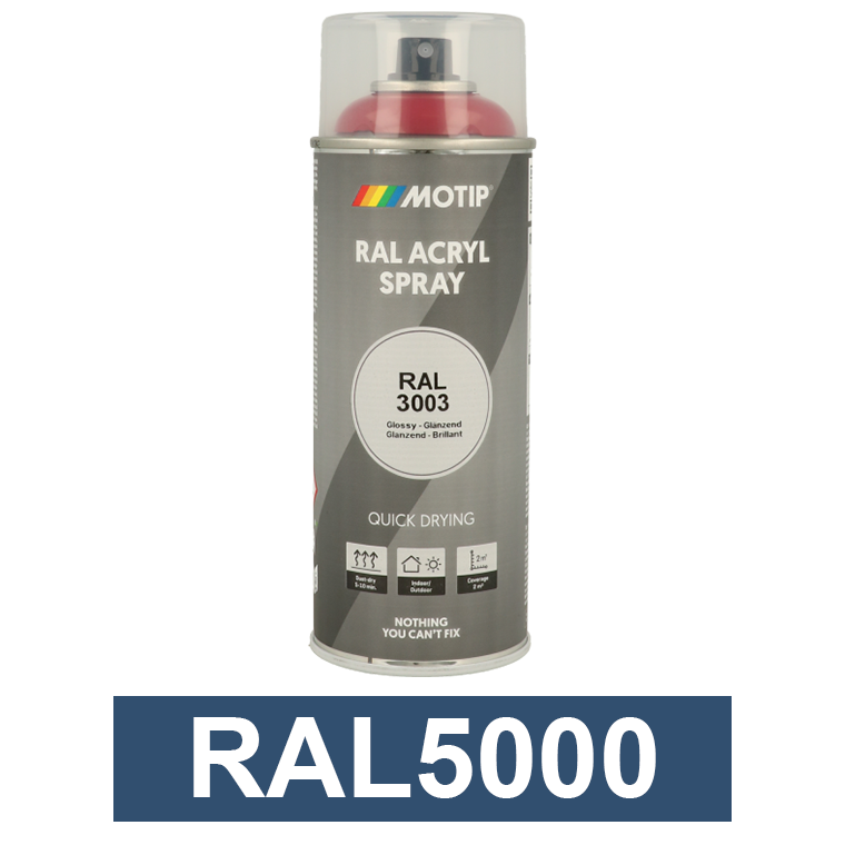 Motip Ipari festék spray, RAL5000, 400 ml termék fő termékképe