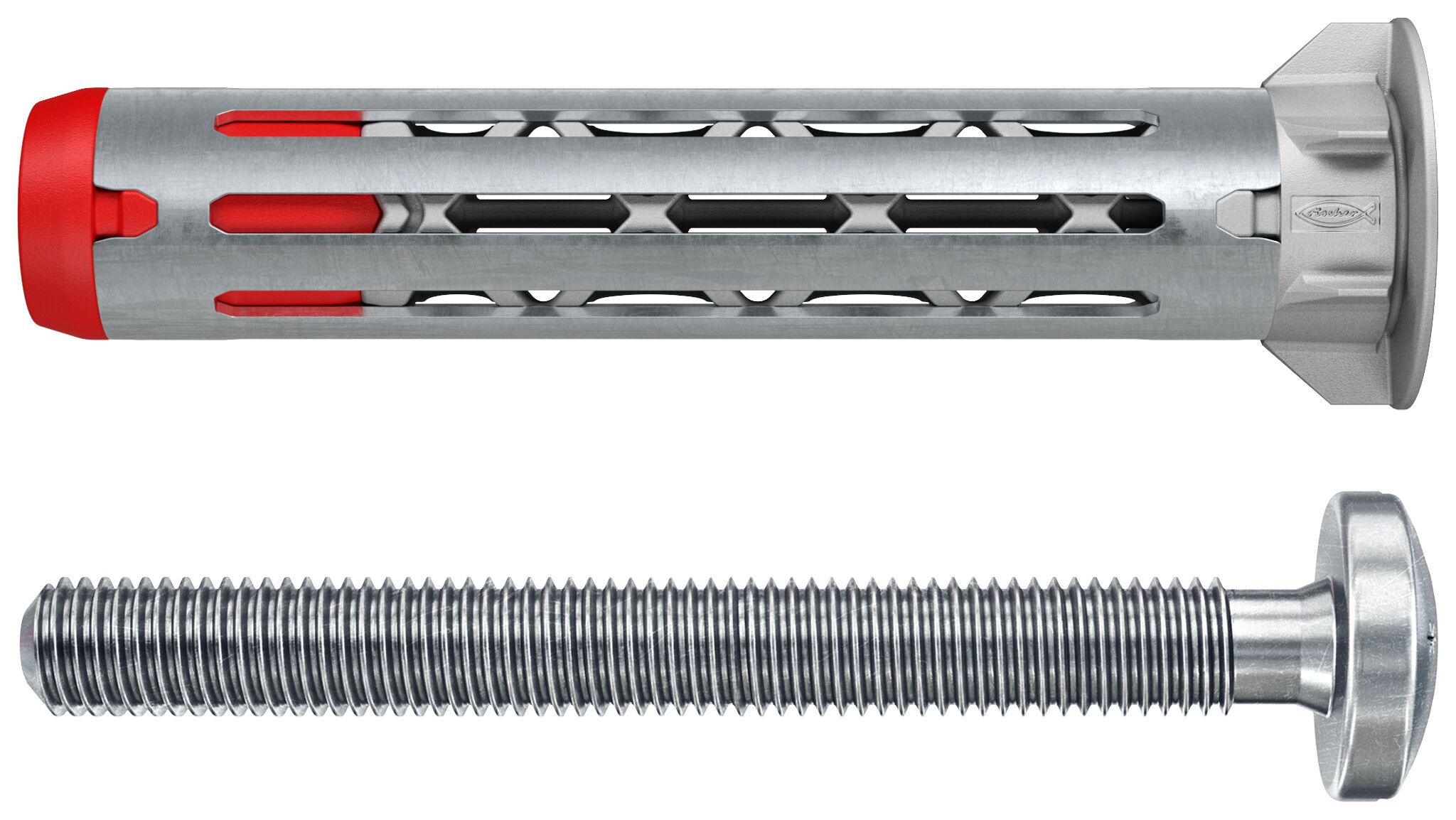 Fischer DuoHM 4 x 55 S PZ üreges fém-nylon dübel D-fejű csavarral, PZ behajtás, 25 db/csomag termék fő termékképe