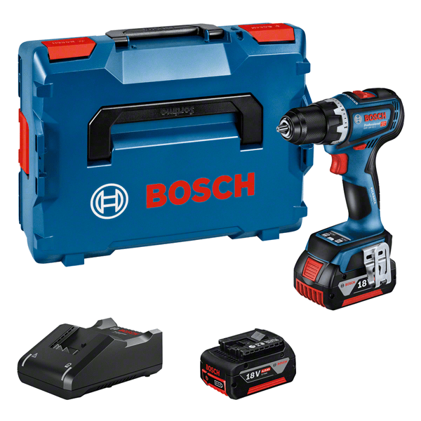Bosch GSR 18V-90 C akkus fúró-csavarozó (2 x 5.0 Ah Li-ion akkuval, L-BOXX-ban) termék fő termékképe